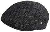 Headchange Made in USA 100% Wool Ivy Scally Cap Black Herringbone Driver Hat