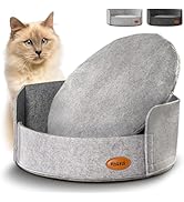 Katzenbett - Aus Nachhaltigem Filz - Mit Kissen Waschbar - Weich & Rund - rutschfest - Katzenkörb...