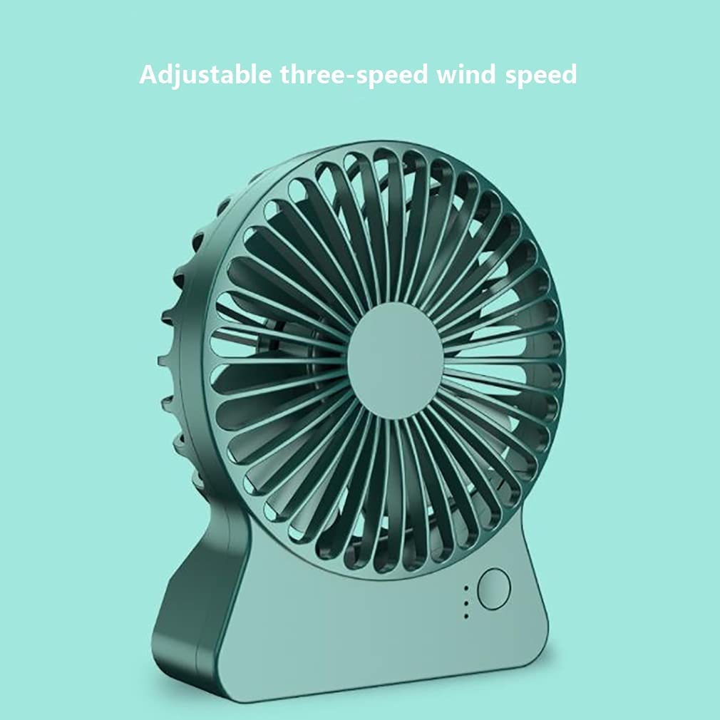 Ventilatore Elettrico Mini Ventilatore con Cavo USB Ventilatore Portatile Alimentato a Batteria Ventilatore Portatile Portatile Silenzioso a 3 velocità Ventola Personale da Tavolo per Un Migliore