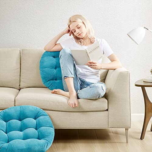 image for Degrees of Comfort Meditation Floor Pillow Set of 2, Round Large Pillo