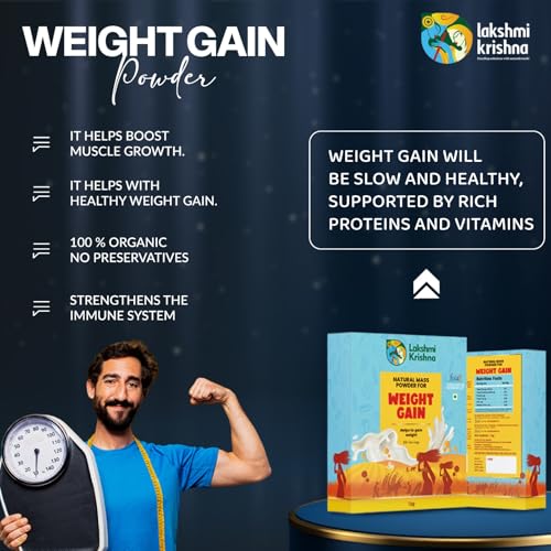 Image of Lakshmi Krishna Natural Weight Gain Health Mix Powder | Multi Grain Nutrition Mix with Nuts & Millets | 1kg