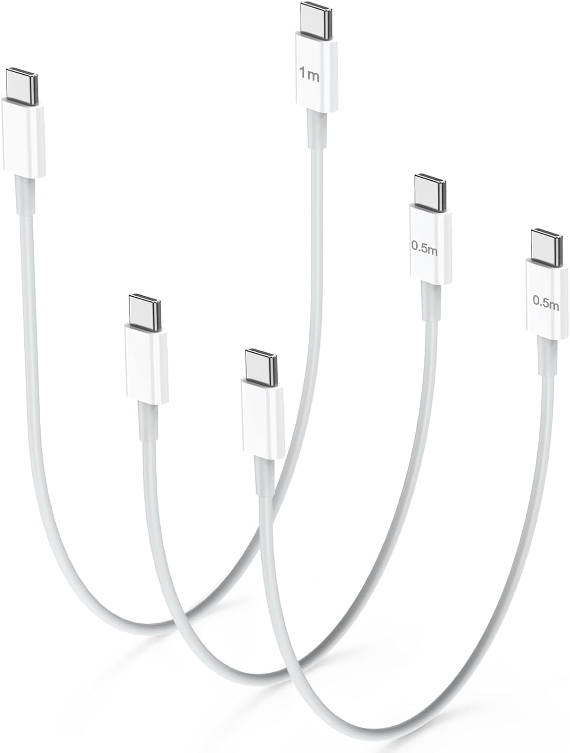 iPhone Charging Cable Original, 3 Pack 0.5 m + 0.5 m + 1 m Type C Cable, Quick Charge Apple USB C Cable for Apple iPhone 15/15 Plus/15 Pro Max/MacBook Pro/iPad Air/Samsung Galaxy S23/Pixel 7/Huawei