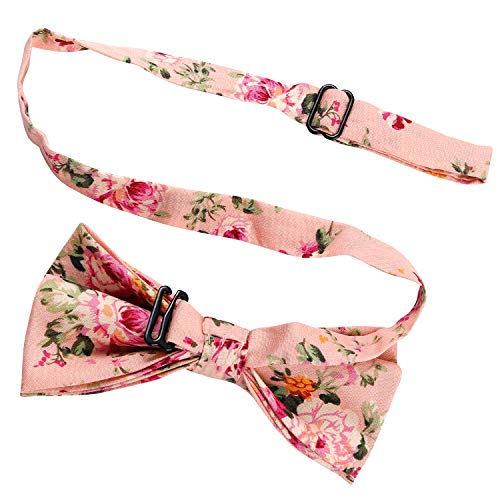 8 Pcs Elegant Floral Pre-Tied Bow Ties Formal Tuxedo Bowtie Set With Adjustable Neck Band,Gift Idea For Men And Boys (8 Pcs) #TOP3