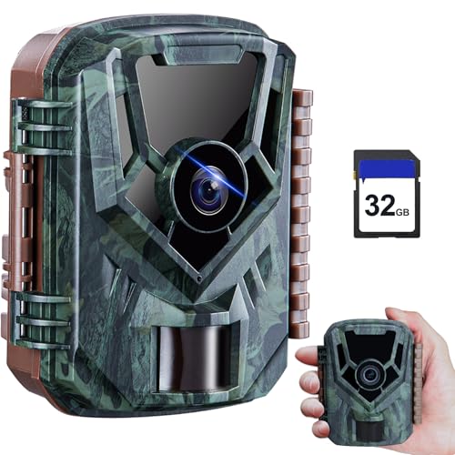 KJK Trail Camera, 36MP 2.7K Mini Game Camera with Night
