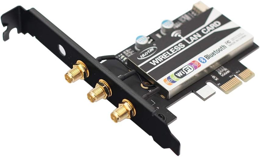 HUYUN Network Card 2.4 & 5G Dual Frequency 1750Mbps high Speed Wireless Network Card,BCM943602CS + Bluetooth 4.1 Laptop Network Card Suitable for Mac OS