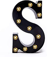 Vista 22 de Foaky Letrero de luces LED negras con número de marquesina, luces de números de marquesina iluminadas para luz nocturna, boda, fiesta de cumpleaños