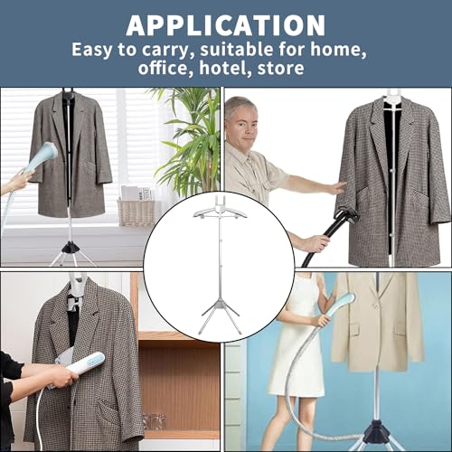 Kensbro Kleiderbügel für Dampfglätter, Dampfständer für Kleidung, Dampfglätter Kleidung Ständer, Kleiderbügel zum Dampf Bügeln, Kleiderbügel zum Dämpfen von Kleidung, Kleiderbügel Dampf (hellgrau)