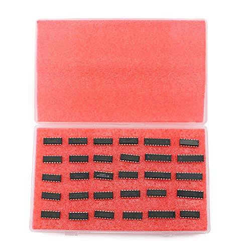 Wowoone 30 Types 74Hcxx Series Logic Ic Assortment Kit, Logic Gates, Integrated Circuits Assortment Kit, Ttl, High-Speed Si-Gate Cmos Ic, Low-Power #TOP3