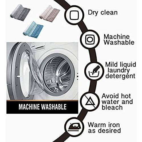Badezimmermatte Weicher Saugfähig Badezimmerteppich, Treer Mikrofaser Beflockung Badematten Antirutsch Badvorleger… – Bild 8