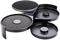 Vista 1 de Restaurantware Bar Lux 7.8 x 6.3 x 2.8 pulgadas barra de vidrio Rimmer 1 con 3 compartimentos abatibles para cóctel – con esponja para cócteles