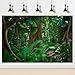 3 Pack Forest Reptile Habitat Background Tropical Rainforest Aquarium Background Foggy Forest Sun Rays Mushrooms Terrarium Background Rock Mountain Clear Blue Sky Fish Tank Background 36x18in