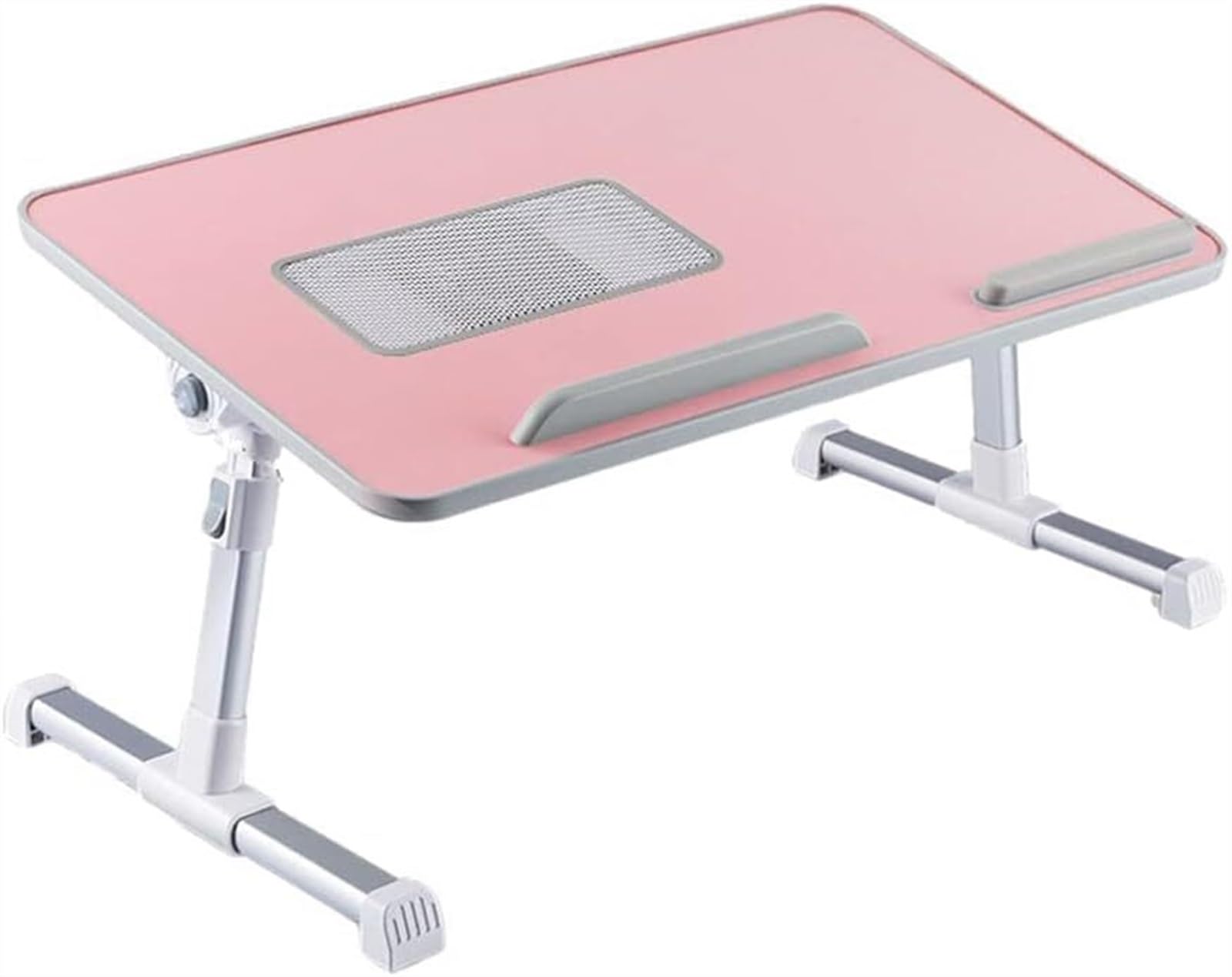 Bureau de lit avec ventilateur pour ordinateur portable pliable et réglable