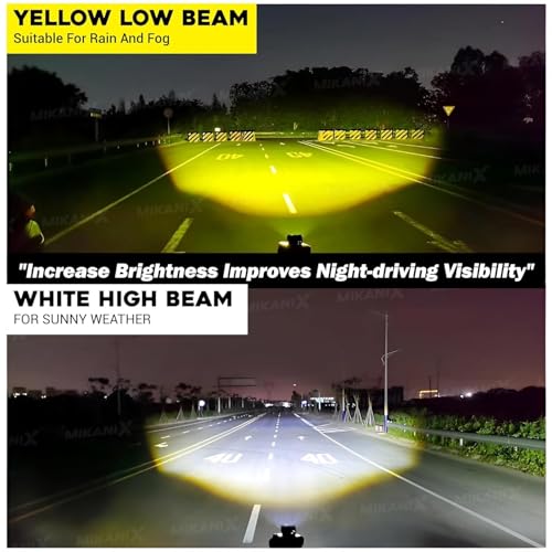 Image of CYT F30 50Watt 5000LM Universal LED Headlight Bulb for Bikes and Scooters | 4-in-1 Multi-Color Modes (White, Yellow, Hybrid, Strobe) | CSP LED with 9000 RPM Cooling Fan | 12-Month Warranty
