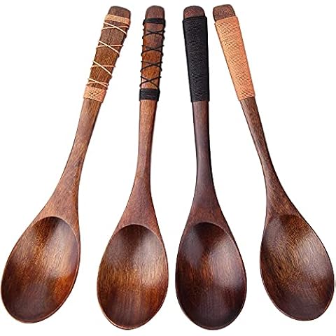 Japanese Style Wooden Soup Spoons Cover
