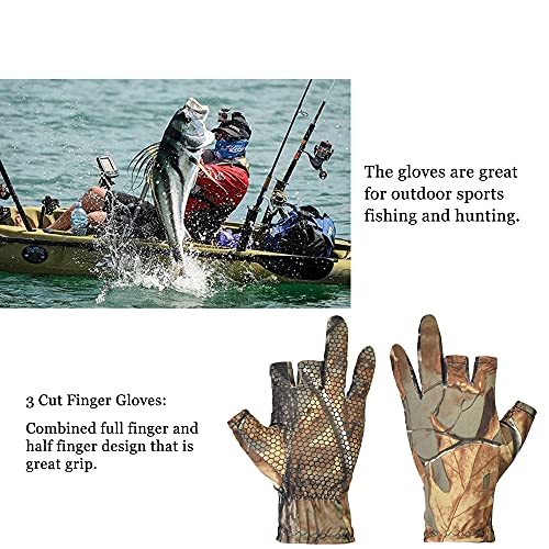 Jagdhandschuhe Decareta – Anglerhandschuhe mit Anti-Rutsch-Funktion