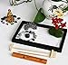 Mini Meditation Zen Garden Kit - Japanese Tabletop Rock Sand Chakra Buddha Garden Home Office Desk Decor Gifts for Father Mother Birthday - Sandbox w/Rake Tool Accessories