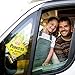 2PC Princess on Board Car Sign with Suction Cups - 5 x 5 Baby on Board Sticker for Cars - Princess on Board Sticker for Cars - Baby on Board Sign