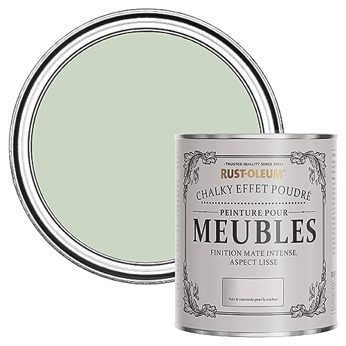 Rust-Oleum Peinture Verte pour Meubles Chalky, Mat Effet Poudré - Vert Laurier 750ml