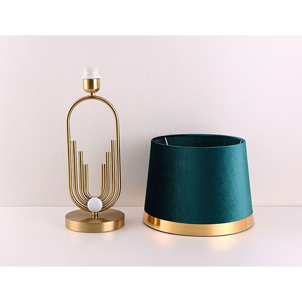 Lámpara de mesa Luz de lujo Simple Lámpara de mesa moderna Adornos Dormitorio Mesita de noche Lámpara de mesa de lectura de estudio(A)