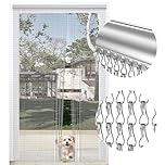 BriSunshine Premium Door Fly Chain Screens, 90 x 210cm Aluminium Chain Curtain Metal Fly Screen Curtain Insect Control for Doorways