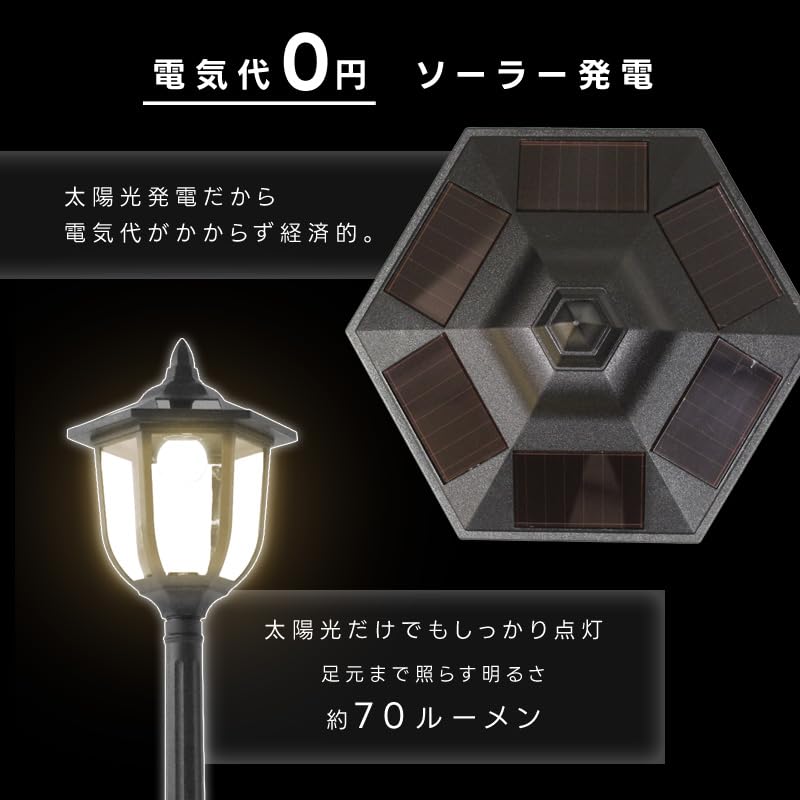 Amazon | リビングアウト(Living Out) プランター付きソーラーライト