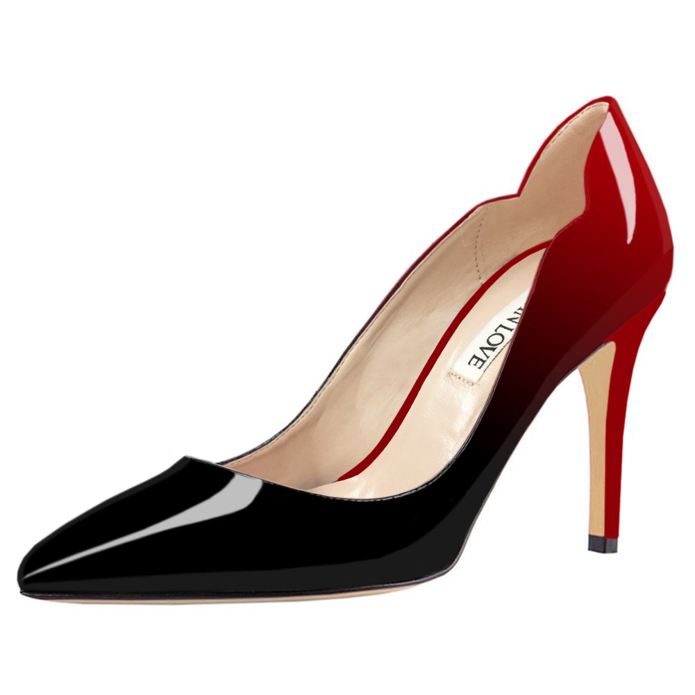JOY IN LOVE Pumps for Women 3.5" Stiletto High Heels Pointy Toe Pumps Shoes