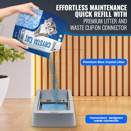 image for COSPARX Stainless Steel Litter Tray Compatible with Pet Safe Litter Bo