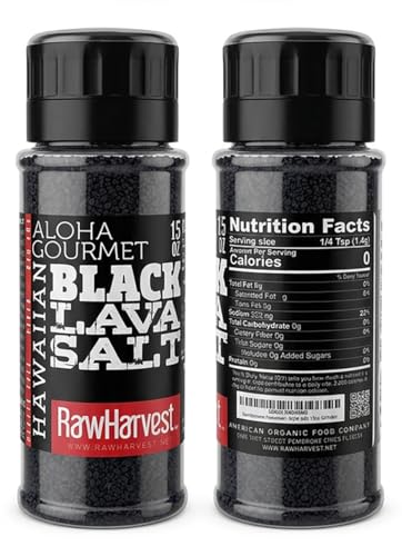Sal Negra Lava Estilo Hawaiano 15oz con Molino Reutilizable miniatura 2