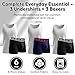 BROOKLYN VERTICAL Men’s Tank Tops & Boxers Combo 3-Pack | Ribbed Moisture-Wicking Lightweight Undershirts and Boxers