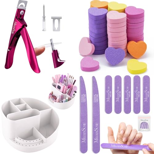Kit de 7 piezas para uñas con organizador y cortaúñas miniatura 1
