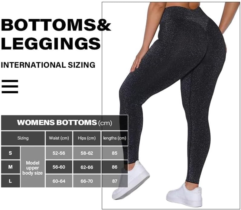Pantalones de Yoga de Cintura Alta Leggings Brillantes Estilo Fiesta for Mujer(Carmine,M)