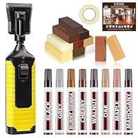 Laminat Reparaturset - Vinylboden Reparaturset with 11 Farben Hartwachs,Unsichtbare Reparatur von Kratzern, Löchern & Verschleiß in Holz & Laminat