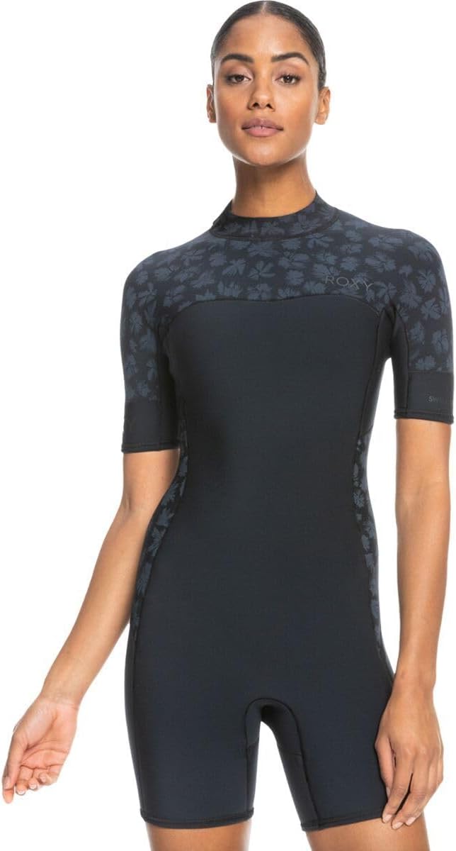 Roxy Womens 2.0mm Swell Series Short Sleeve Back Zip Springsuit