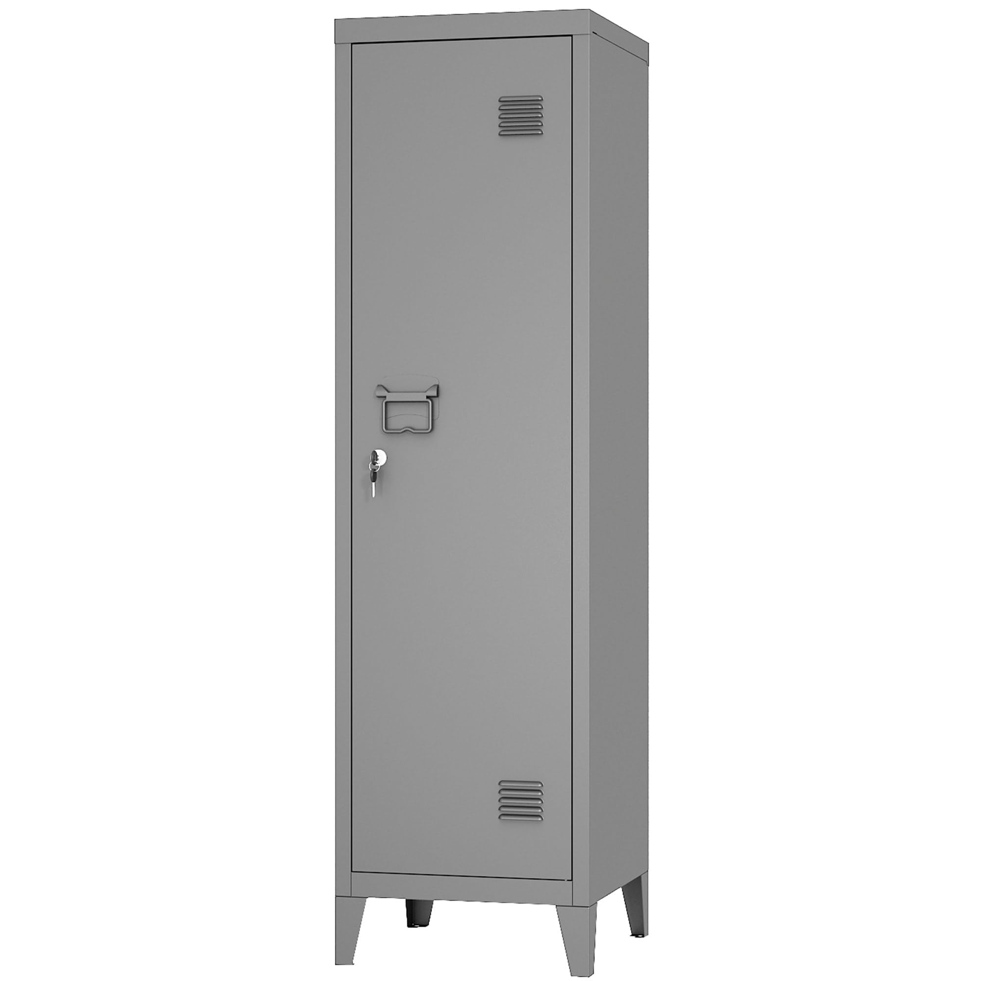 MIOCASA Metal Cabinet Home Office Storage Cabinets with Doors and Shelves Lockable File Cabinet Organizer Coat Lockers for Kids