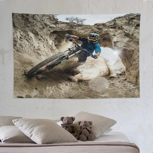Tapisserie VTT design pour créer une ambiance évasion dans le salon