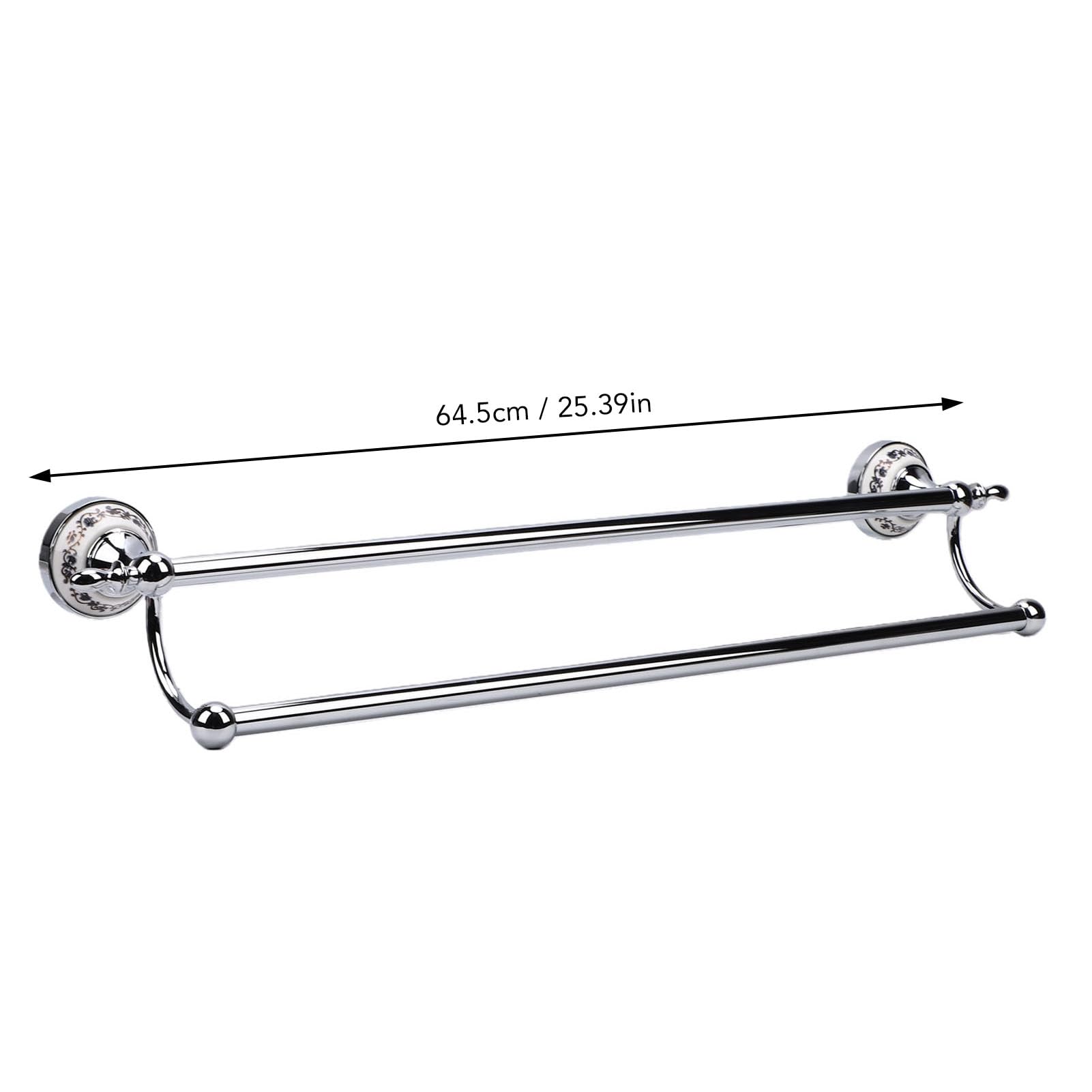 Jeffergarden Soporte de Toalla Doble Montaje en Pared, Cerámica Azul y