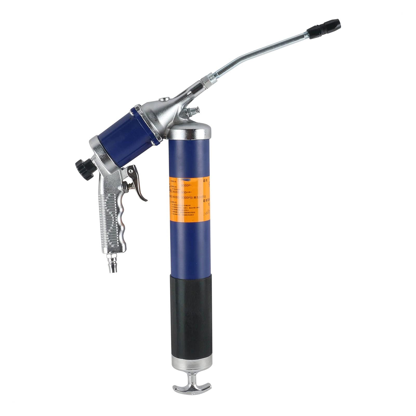 Pistola de engrase Herramientas de Mano de la Grasa neumática de 600cc de Aire, for la Grasa del compresor y la Manguera selladora Fácil Almacenamiento y Transporte.