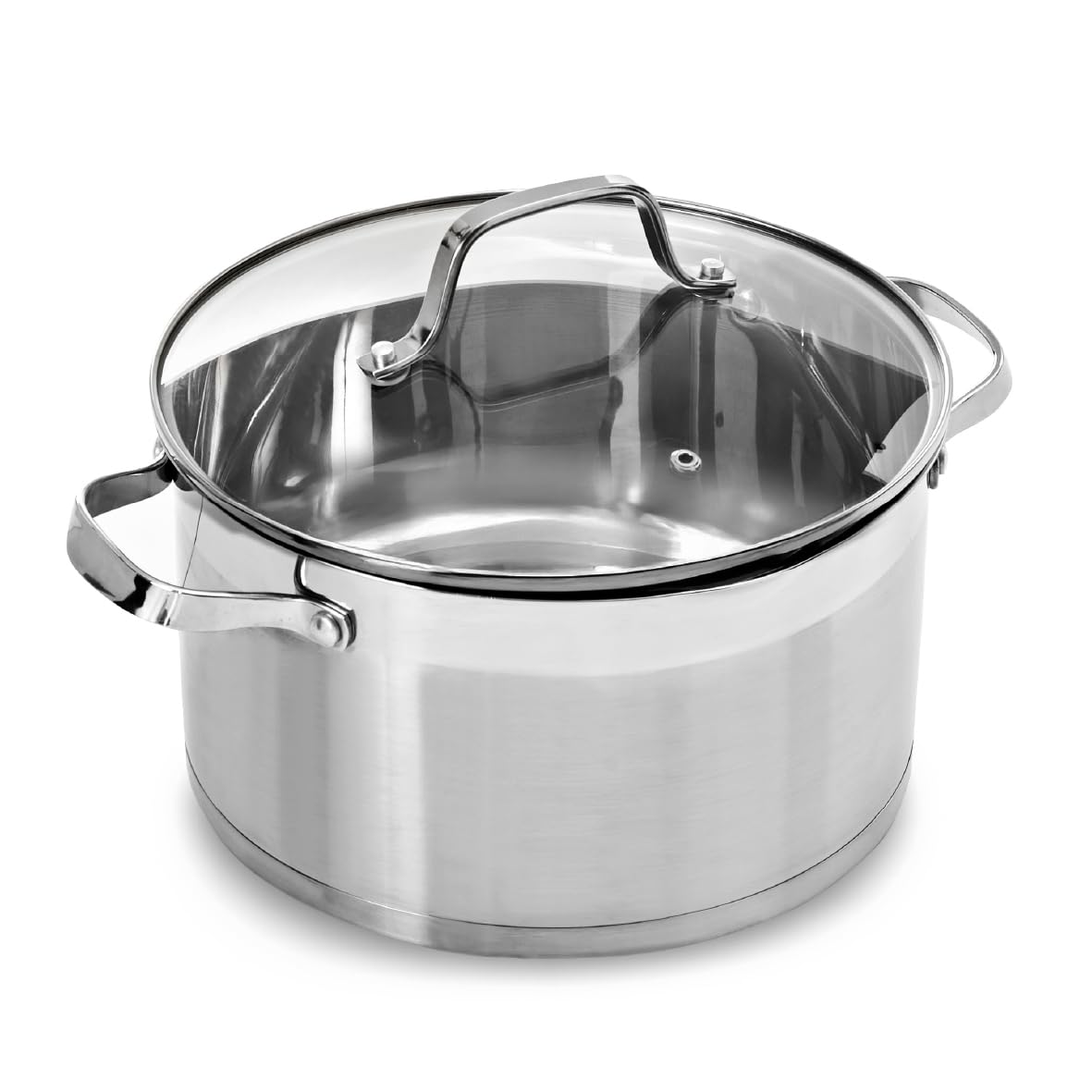 Blackmoor 24cm Stainless Steel Stockpot with Lid/High Grade, PFAS-Free, Suitable for All Hob Types Including Induction and Oven Cooking/Pro Range 65229