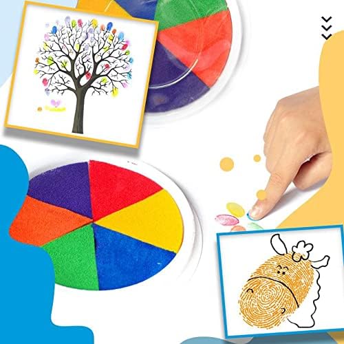 Miniatura 2 de Divertido kit de pintura de dedos, 122536 colores para niños, juego de pintura de dedos lavable con libro de pintura, libro de papel de pintura de