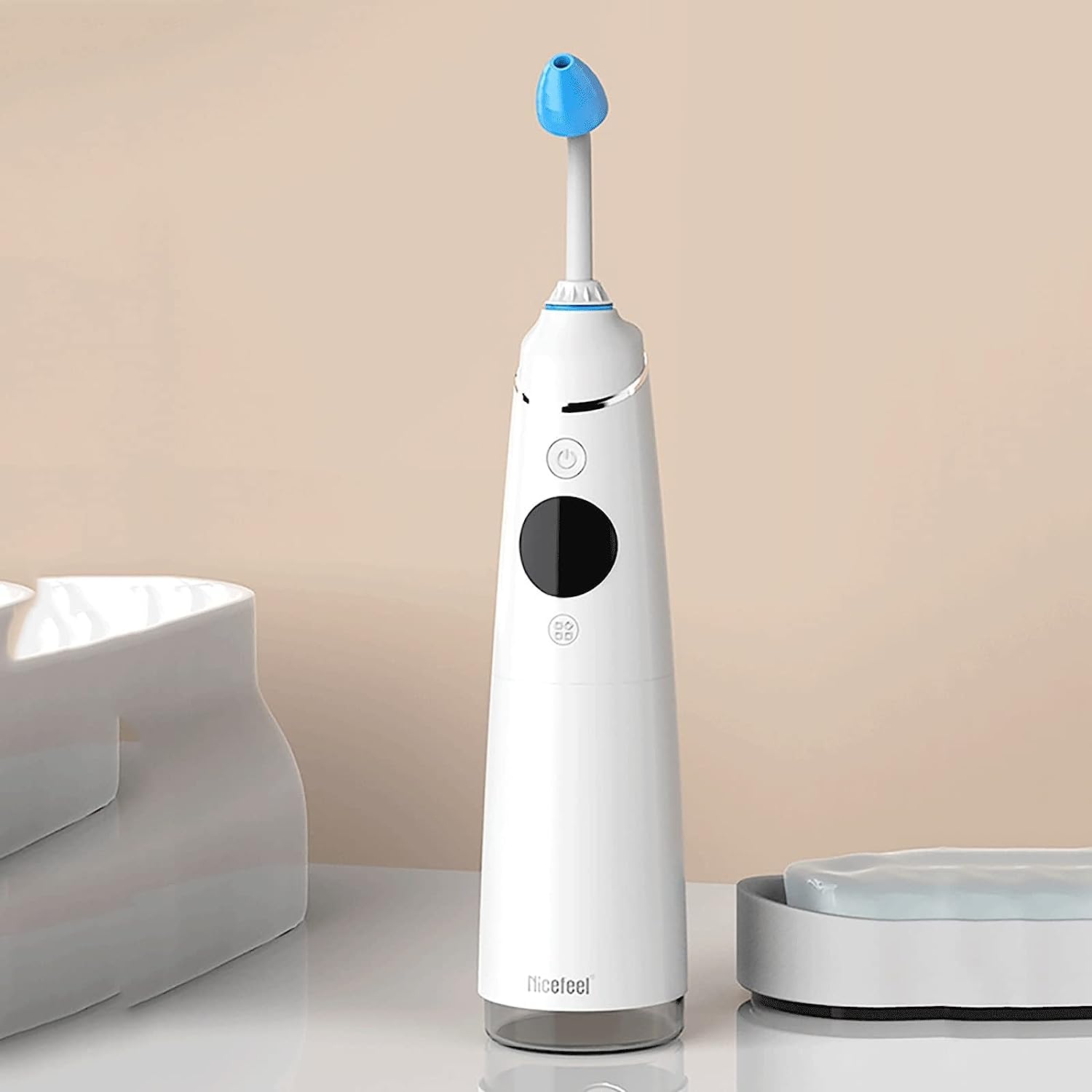 Kit per risciacquo sinusale, Neti Pot Elettrico, risciacquo nasale Portatile a impulsi Kit per risciacquo sinusale Sistema di Lavaggio nasale con Display Intelligente OLED per irri