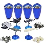 Assorted 4pcs/set of Ukenn 2nd Generation 3d Sea Animal Puzzles Educational Toy 4266