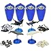 Assorted 4pcs/set of 3D Marine Animal Puzzles Blocks Playsets Sea Animal Toys for Collection 4266
