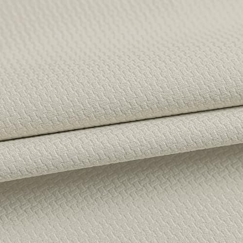 Image of FMFUNCTEX 100% Blackout Beige Curtains for Bedroom, Curtains 72 Inches Long Textured Thermal Insulated Curtains for Living Room Drapes, Grommet Room Darkening Black Out Drapery 2 Panels, 40 inch W x 72 inch L