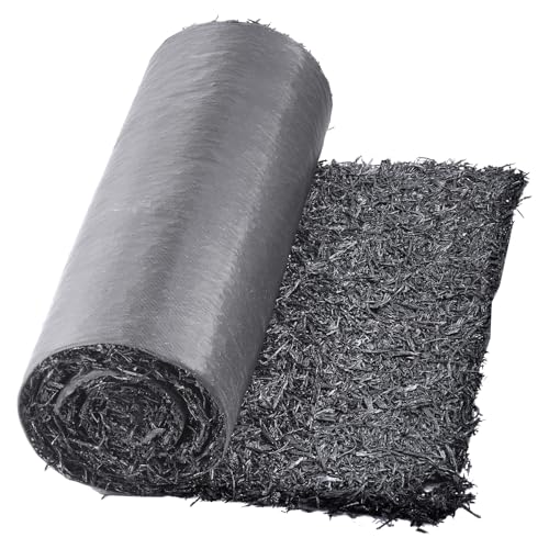 VEVOR Recycled Rubber Mulch Mat,Permanent Mulch Walkway Pathway,Garden Edging Border for Plants, Vegetables & Flower Garden Barrier, Black Rubber Mulch for Landscaping Outdoor 8' x 2'
