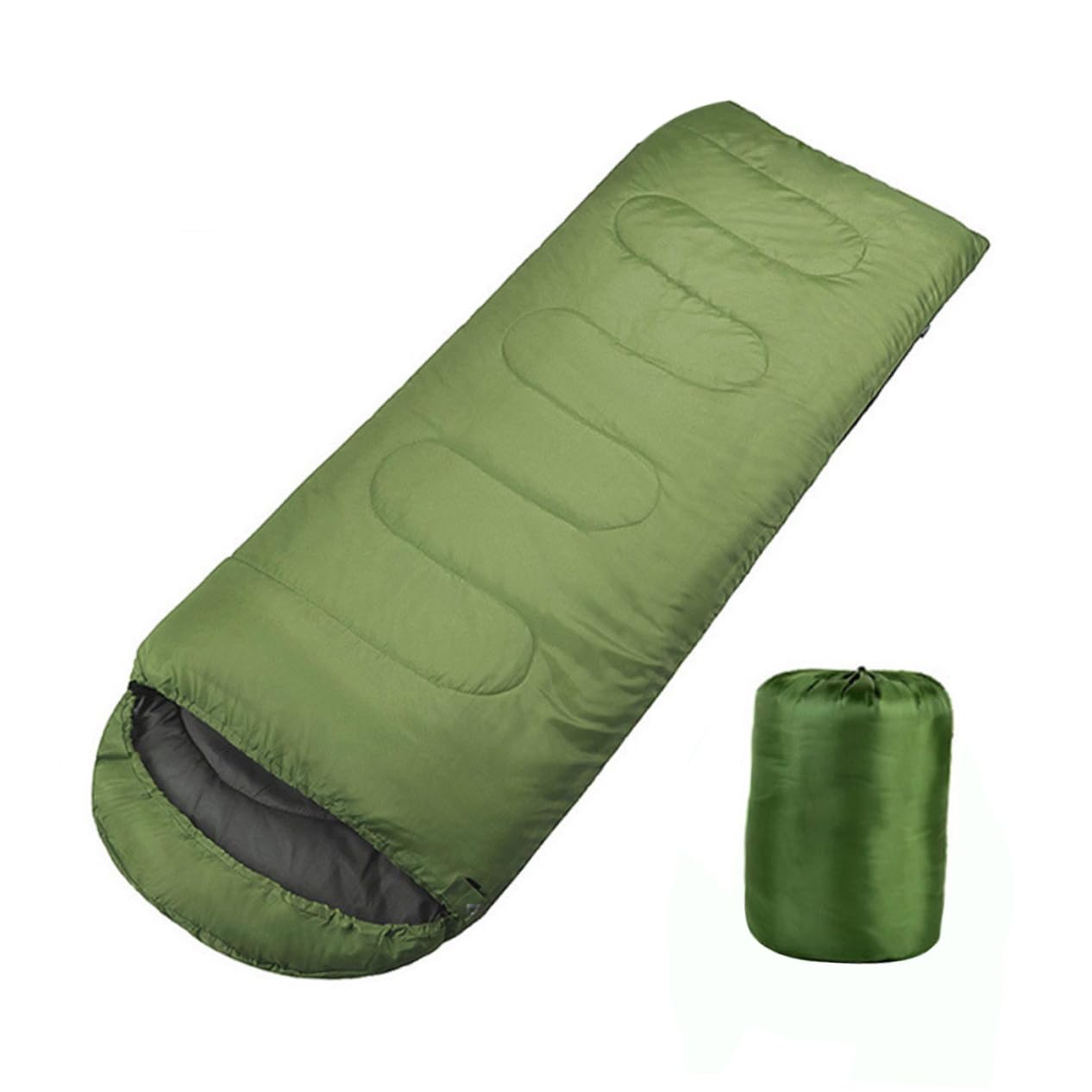 Happyyami Camping with Hood Mummy Design for Cold Weather Lightweight and Durable for Hiking and Outdoor Activities Olive Green