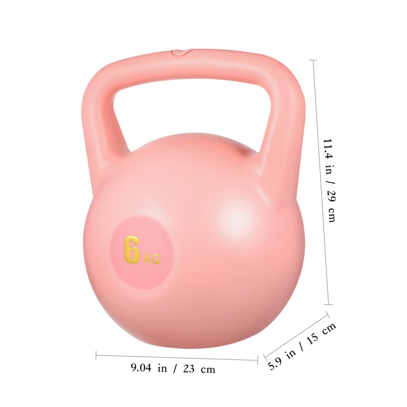 Kisangel Pe Kettlebell mit 6kg Gewicht zum Krafttraining für Männer und Frauen Strapazierfähiges Trainingsgerät für Kraftaufbau und Fitness Zuhause mit Einzigartigem Design