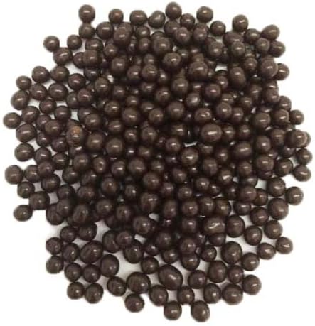 Mona Lisa Dark Chocolate Edible Crispearl Decorations from OliveNation, Elegant & Delicious Topping & Inclusion - 8 oz