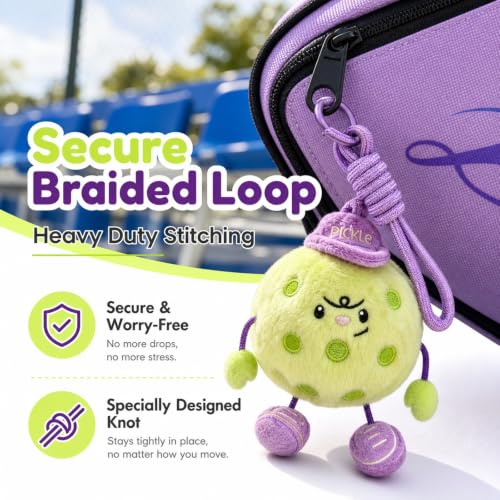 RORLAND Pickleball Funny Gift for Women or Men | Pickleball Plush Tote Bag Charm or Keychain | Ideal Gift for Pickle ball Lover, Partner or Teammates - image 5