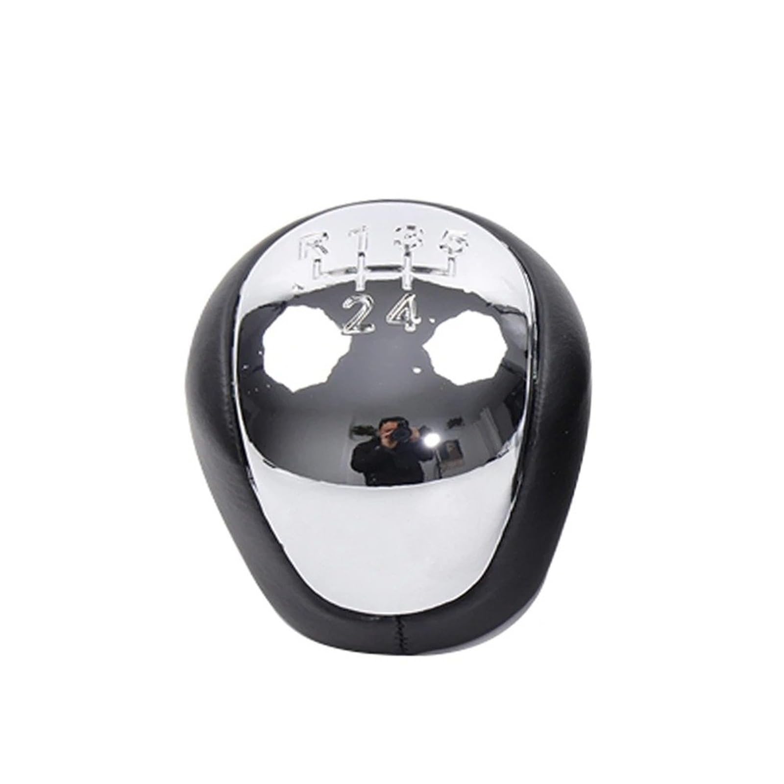 tusgt Knob Manual for Hyundai for Elantra for I30 for Kia for Forte for Soul 5 Speed Gear Shifter Knob Stick Lever Pen Handle Headball Manual(Bright Silver)