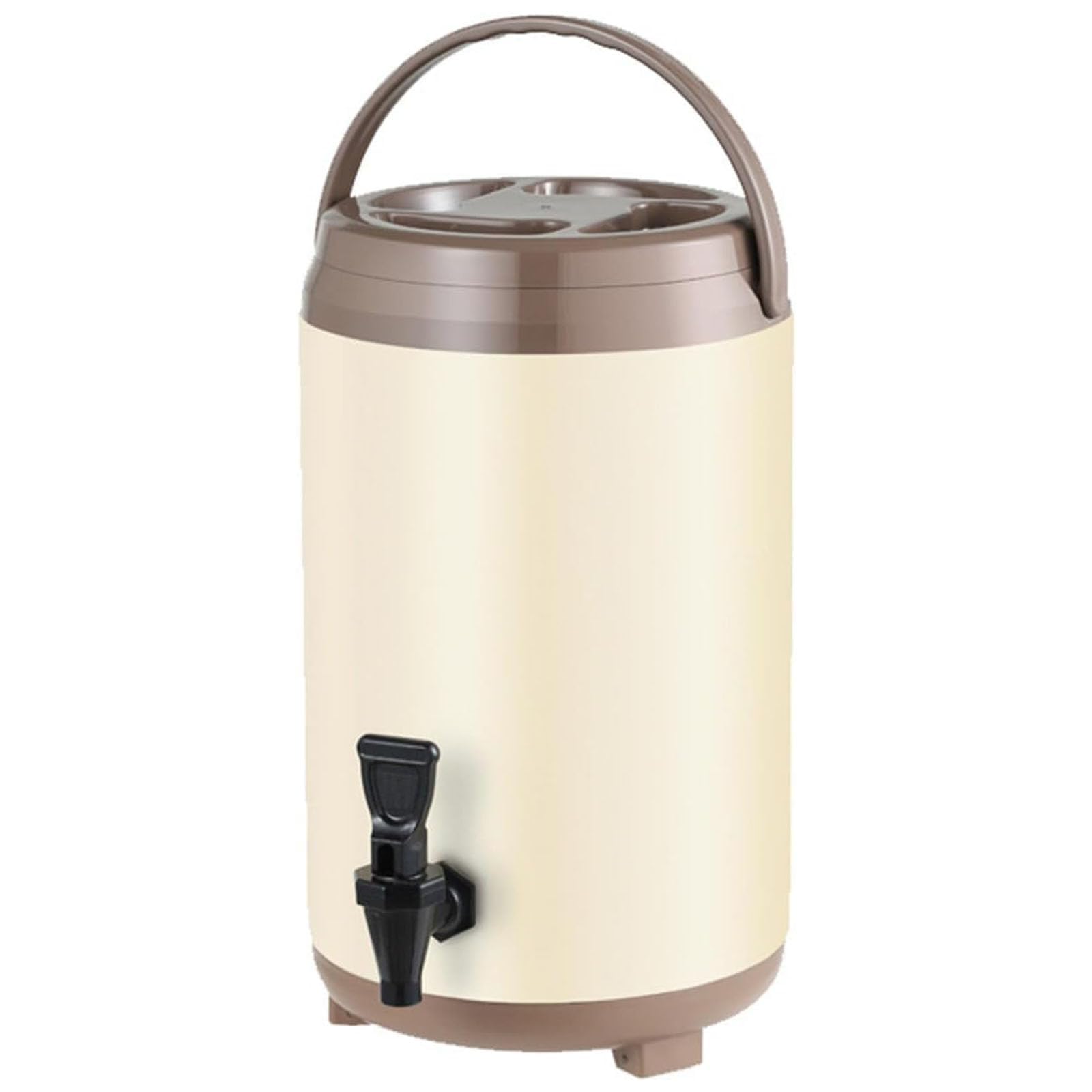 Dispensador de bebidas aislado de acero inoxidable con grifo, olla fría y caliente de 6 L para café, té, agua, leche, jugo, ideal para fiestas, eventos y uso doméstico